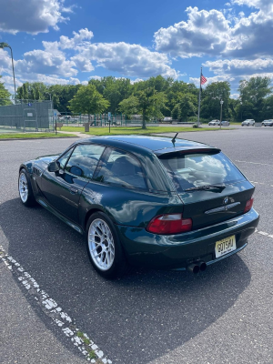 2001 BMW Z3 Coupe in Oxford Green Metallic over E36 Sand Beige