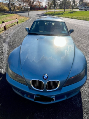 2001 BMW Z3 Coupe in Atlanta Blue Metallic over E36 Sand Beige