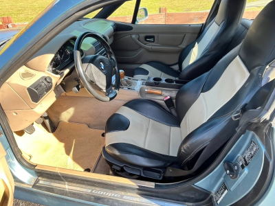 2001 BMW Z3 Coupe in Atlanta Blue Metallic over E36 Sand Beige