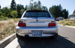 2001 BMW Z3 Coupe in Titanium Silver Metallic over Black