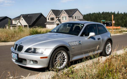 2001 BMW Z3 Coupe in Titanium Silver Metallic over Black