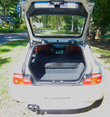 2001 BMW Z3 Coupe in Titanium Silver Metallic over Tanin Red