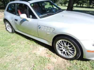 2001 BMW Z3 Coupe in Titanium Silver Metallic over Tanin Red