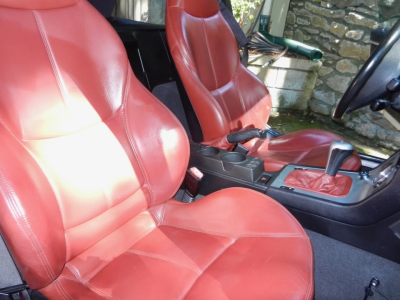 2001 BMW Z3 Coupe in Titanium Silver Metallic over Tanin Red