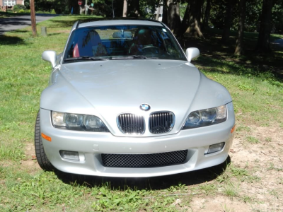 2001 BMW Z3 Coupe in Titanium Silver Metallic over Tanin Red