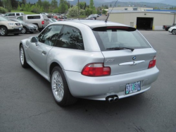 2001 BMW Z3 Coupe in Titanium Silver Metallic over Black