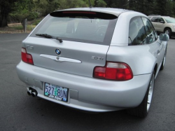 2001 BMW Z3 Coupe in Titanium Silver Metallic over Black