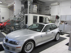 2001 BMW Z3 Coupe in Titanium Silver Metallic over Black