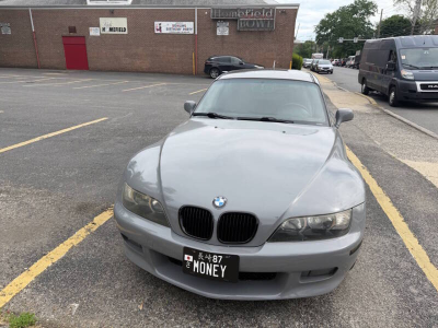 2001 BMW Z3 Coupe in Titanium Silver Metallic over Black