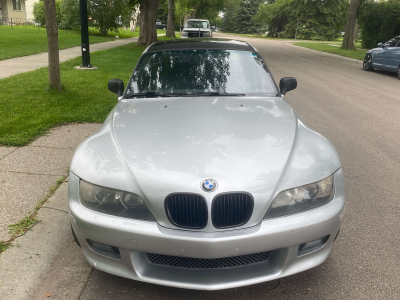 2001 BMW Z3 Coupe in Titanium Silver Metallic over Black