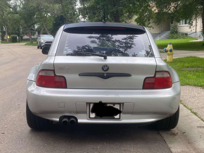 2001 BMW Z3 Coupe in Titanium Silver Metallic over Black