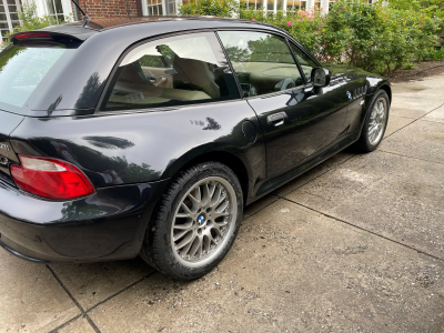 2001 BMW Z3 Coupe in Cosmos Black Metallic over E36 Sand Beige