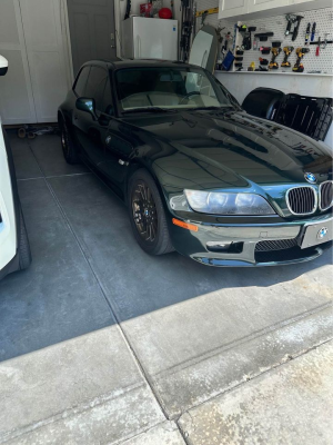 2001 BMW Z3 Coupe in Oxford Green Metallic over E36 Sand Beige