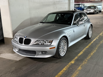 2001 BMW Z3 Coupe in Titanium Silver Metallic over Black