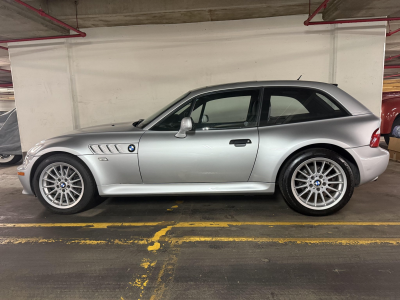 2001 BMW Z3 Coupe in Titanium Silver Metallic over Black