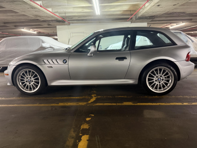 2001 BMW Z3 Coupe in Titanium Silver Metallic over Black