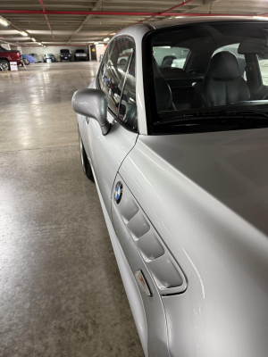 2001 BMW Z3 Coupe in Titanium Silver Metallic over Black