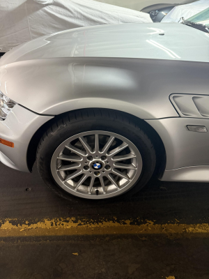 2001 BMW Z3 Coupe in Titanium Silver Metallic over Black