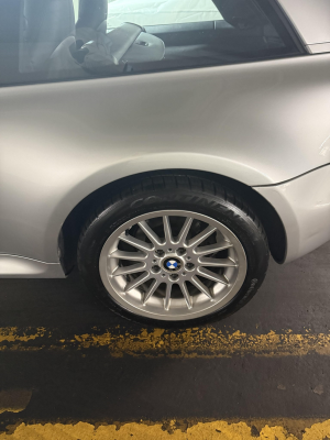 2001 BMW Z3 Coupe in Titanium Silver Metallic over Black
