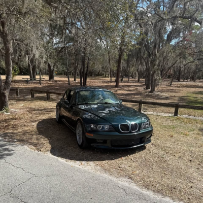2001 BMW Z3 Coupe in Oxford Green Metallic over E36 Sand Beige