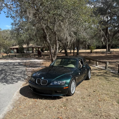2001 BMW Z3 Coupe in Oxford Green Metallic over E36 Sand Beige