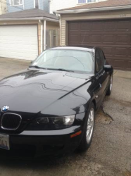 2001 BMW Z3 Coupe in Black Sapphire Metallic over Walnut