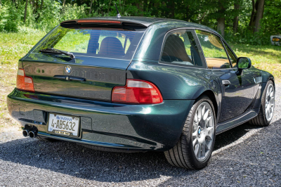 2001 BMW Z3 Coupe in Oxford Green Metallic over Extended Walnut