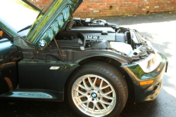 2001 BMW Z3 Coupe in Oxford Green Metallic over Extended Walnut