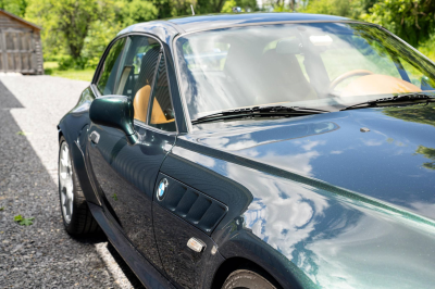 2001 BMW Z3 Coupe in Oxford Green Metallic over Extended Walnut