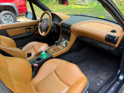 2001 BMW Z3 Coupe in Oxford Green Metallic over Extended Walnut