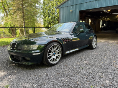 2001 BMW Z3 Coupe in Oxford Green Metallic over Extended Walnut