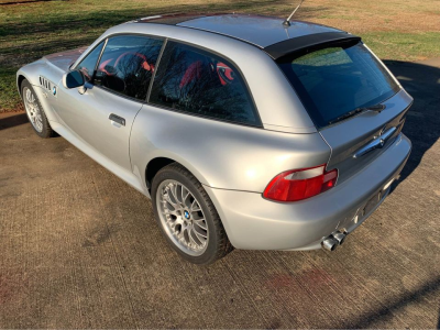 2001 BMW Z3 Coupe in Titanium Silver Metallic over Extended Dream Red