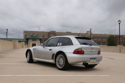 2001 BMW Z3 Coupe in Titanium Silver Metallic over Black