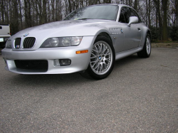 2001 BMW Z3 Coupe in Titanium Silver Metallic over Black