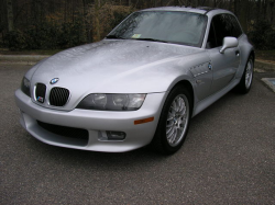 2001 BMW Z3 Coupe in Titanium Silver Metallic over Black