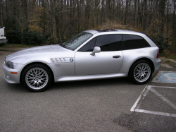2001 BMW Z3 Coupe in Titanium Silver Metallic over Black