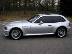 2001 BMW Z3 Coupe in Titanium Silver Metallic over Black