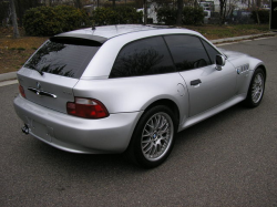 2001 BMW Z3 Coupe in Titanium Silver Metallic over Black