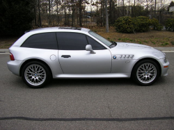 2001 BMW Z3 Coupe in Titanium Silver Metallic over Black