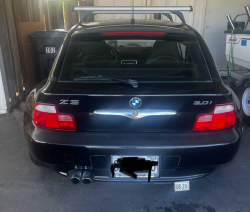 2001 BMW Z3 Coupe in Black Sapphire Metallic over Black