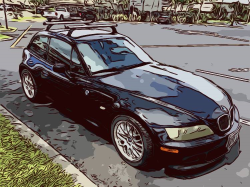 2001 BMW Z3 Coupe in Black Sapphire Metallic over Black