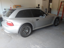 2001 BMW Z3 Coupe in Titanium Silver Metallic over Black