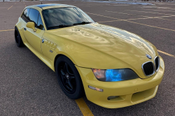 2001 BMW Z3 Coupe in Dakar Yellow 2 over Extended Dream Red