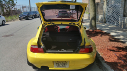 2001 BMW Z3 Coupe in Dakar Yellow 2 over Extended Dream Red