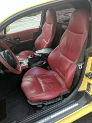 2001 BMW Z3 Coupe in Dakar Yellow 2 over Extended Dream Red