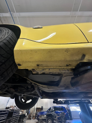 2001 BMW Z3 Coupe in Dakar Yellow 2 over Extended Dream Red