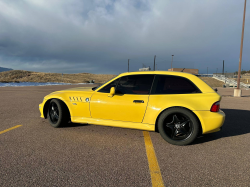 2001 BMW Z3 Coupe in Dakar Yellow 2 over Extended Dream Red