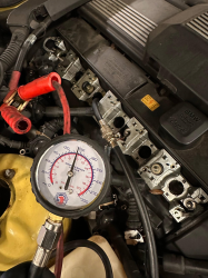 2001 BMW Z3 Coupe in Dakar Yellow 2 over Extended Dream Red