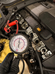 2001 BMW Z3 Coupe in Dakar Yellow 2 over Extended Dream Red