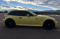 2001 BMW Z3 Coupe in Dakar Yellow 2 over Extended Dream Red